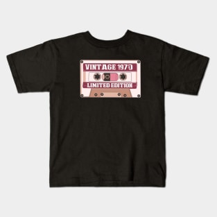 vintage 1970 birthday celebration gift Kids T-Shirt